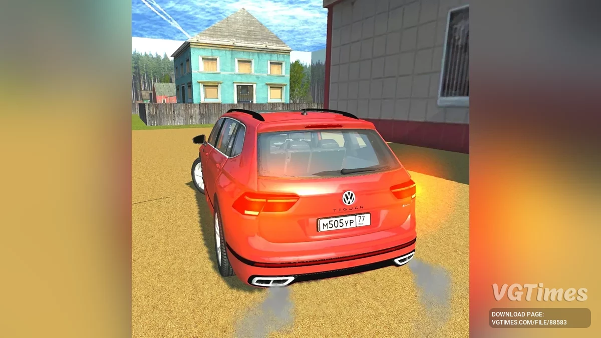 Simple Car Crash Physics Sim — Volkswagen Tiguan R-Line 2022