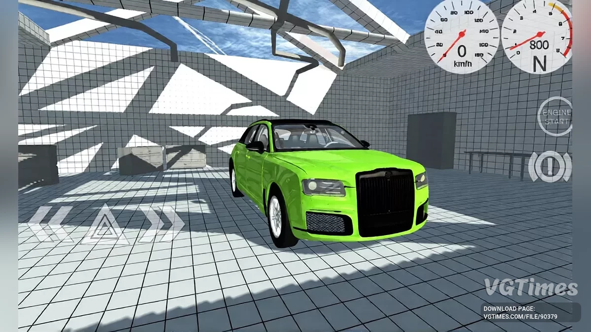 Simple Car Crash Physics Sim — Aurus + Audi RS6 C8