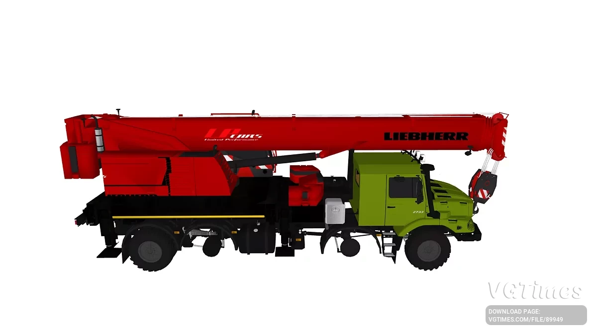 Simple Car Crash Physics Sim — Автокран Mercedes-Benz zetros 2733