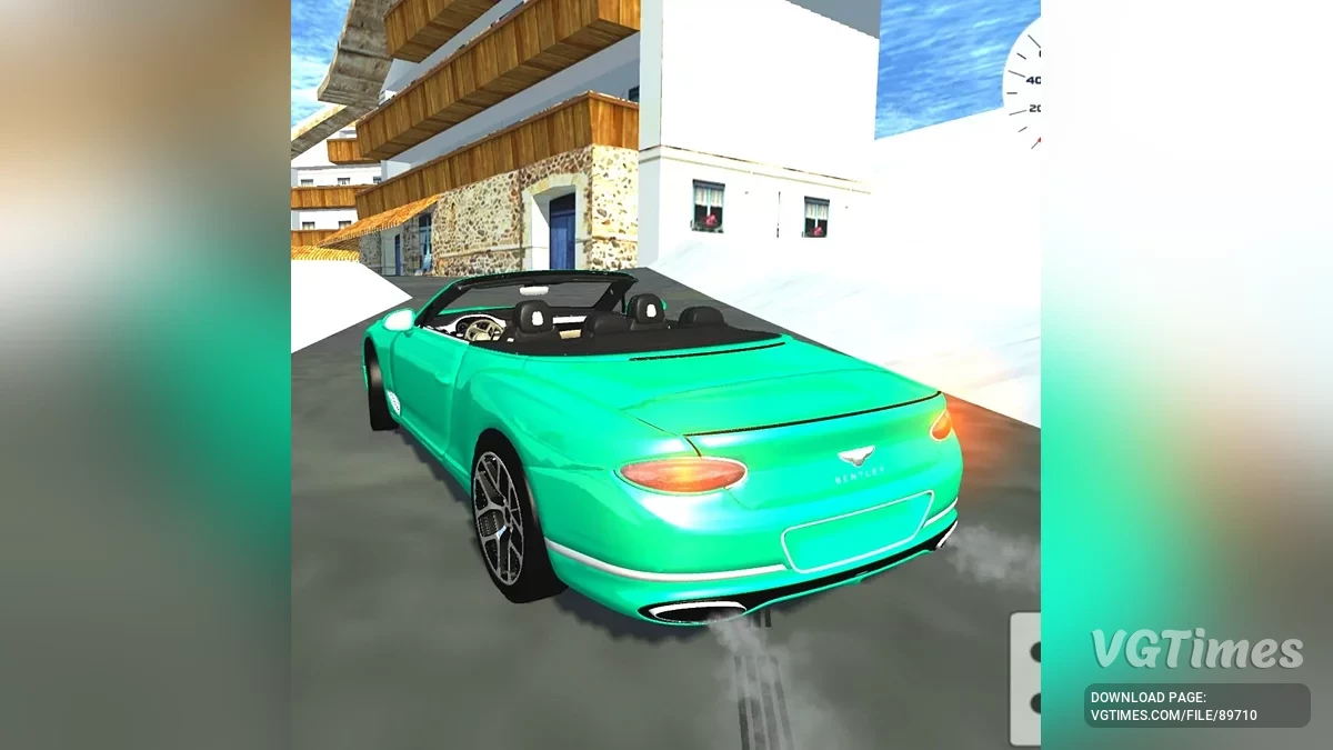 Simple Car Crash Physics Sim — Bentley Continental GTC gran turismo mansory