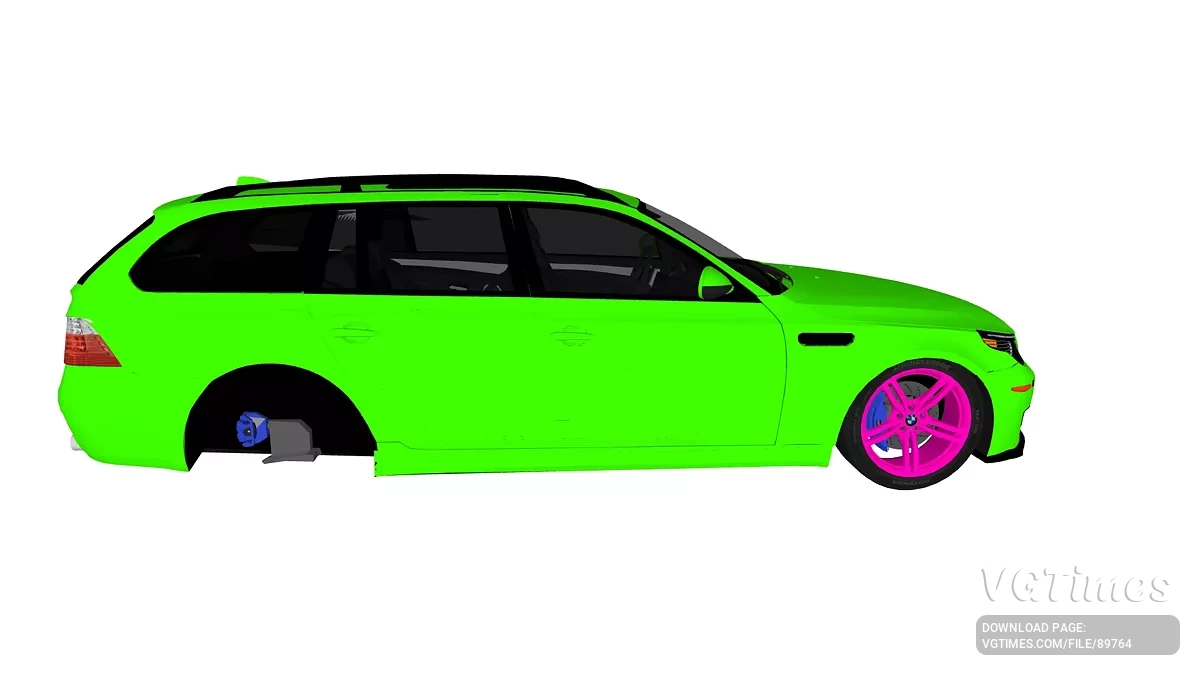 Simple Car Crash Physics Sim — BMW E61 M5