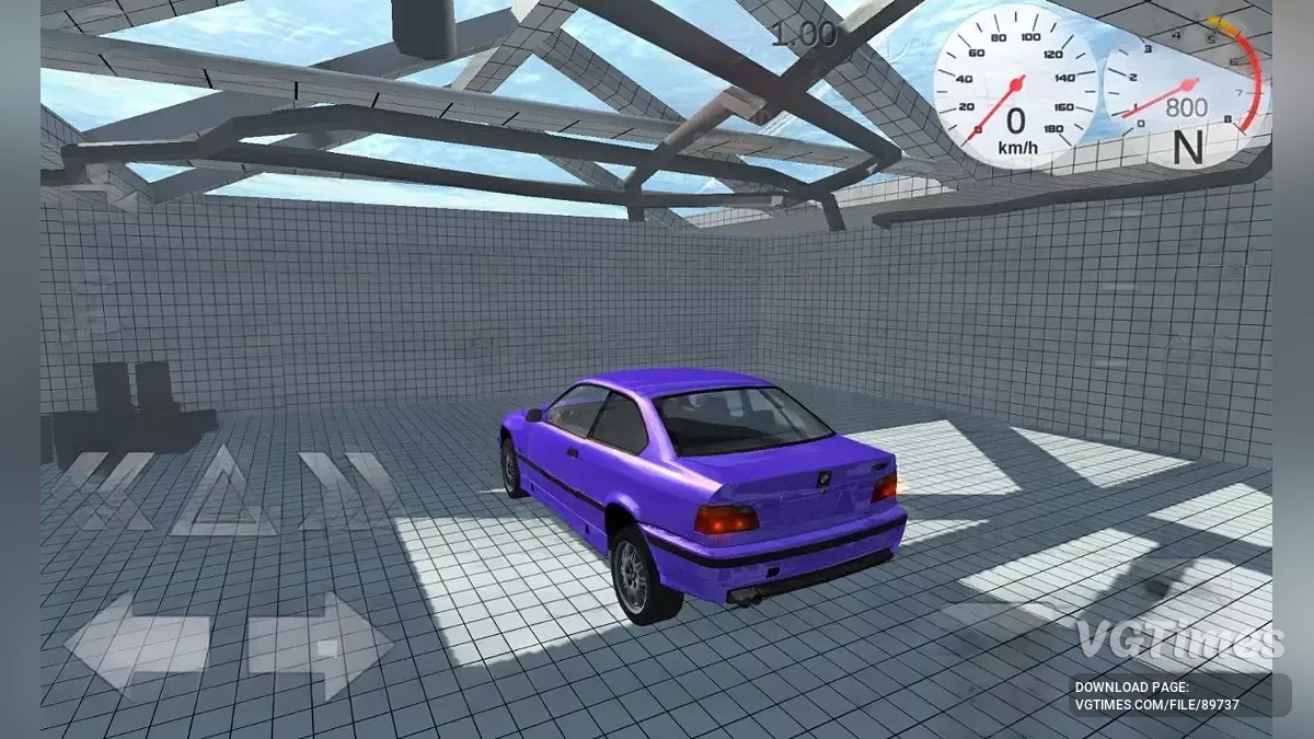 Simple Car Crash Physics Sim — BMW M3 E36
