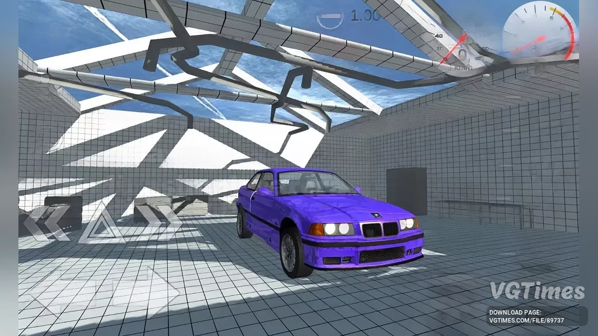 Simple Car Crash Physics Sim — BMW M3 E36