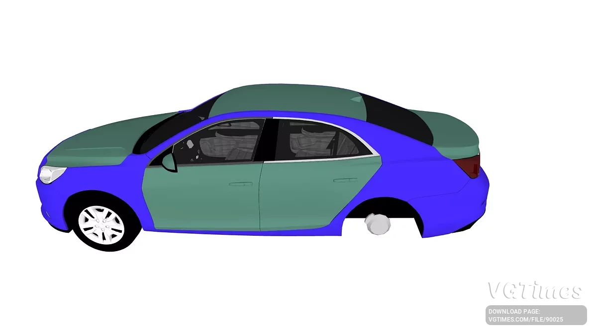 Simple Car Crash Physics Sim — Chevrolet Malibu 2015