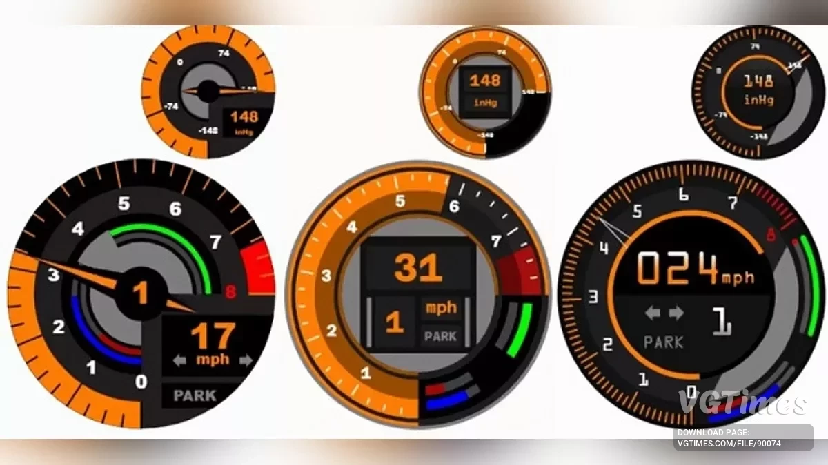 BeamNG.drive — Custom Tachometers and Boost Gauges v3.2.3 (0.38.x)