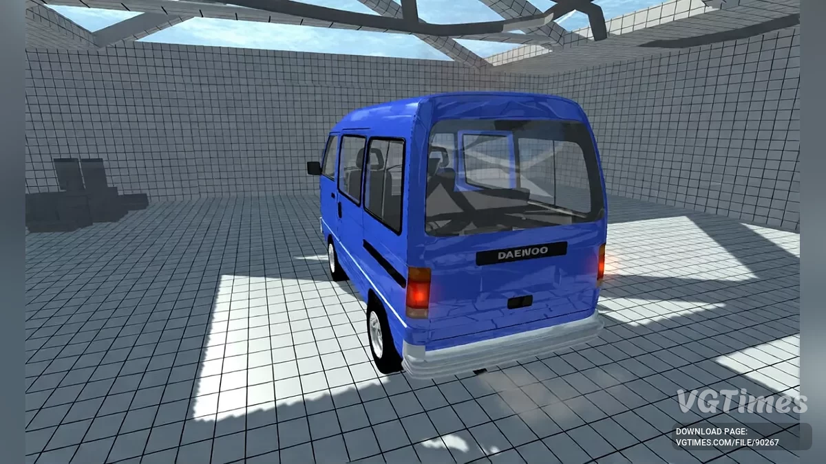 Simple Car Crash Physics Sim — Daewoo Damas
