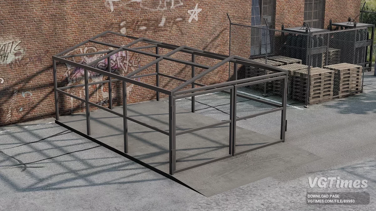 BeamNG.drive — Destructible Metal Garage v1.0 (0.38.x)