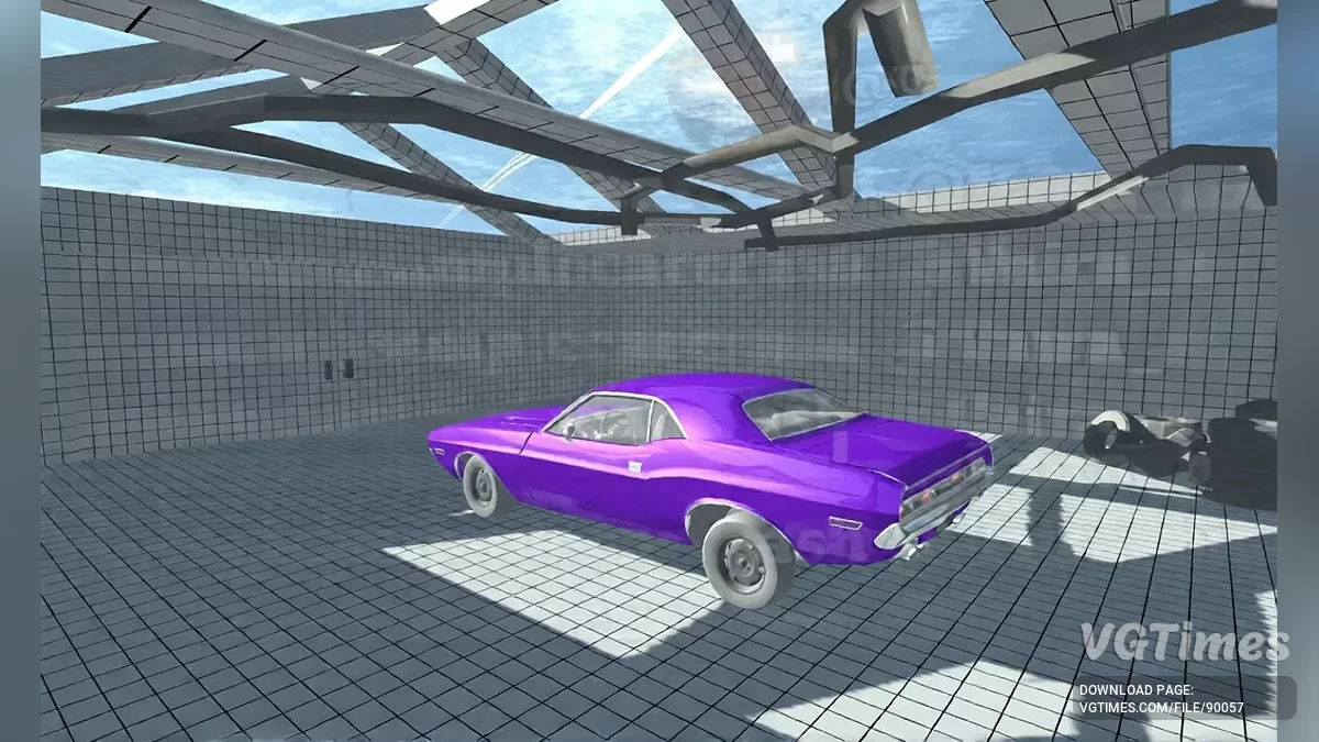 Simple Car Crash Physics Sim — Dodge challenger 1970 RT
