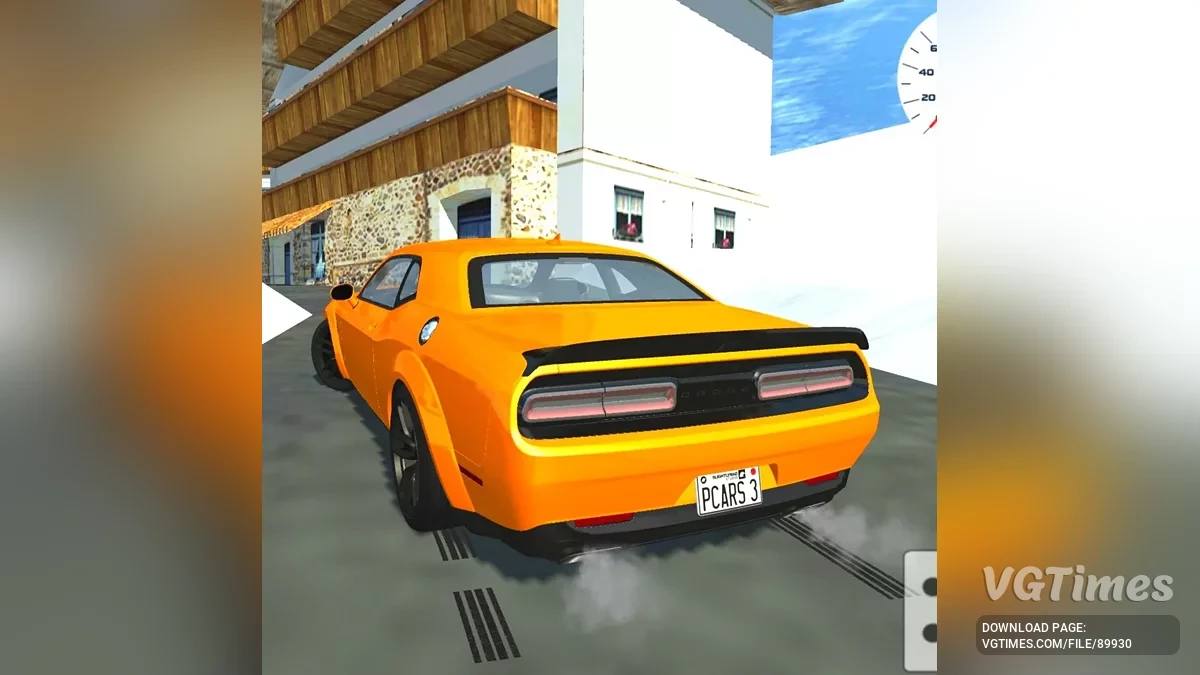 Simple Car Crash Physics Sim — Dodge Challenger SRT