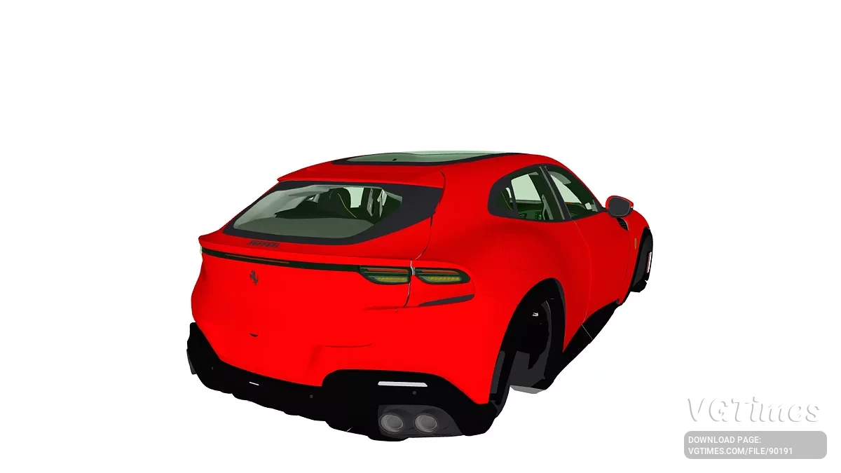 Simple Car Crash Physics Sim — Ferrari Purosangue 2023