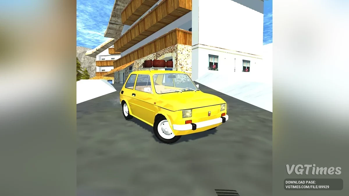 Simple Car Crash Physics Sim — Fiat 126p с багажником на крыше