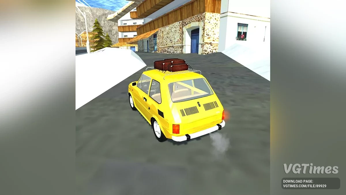 Simple Car Crash Physics Sim — Fiat 126p с багажником на крыше