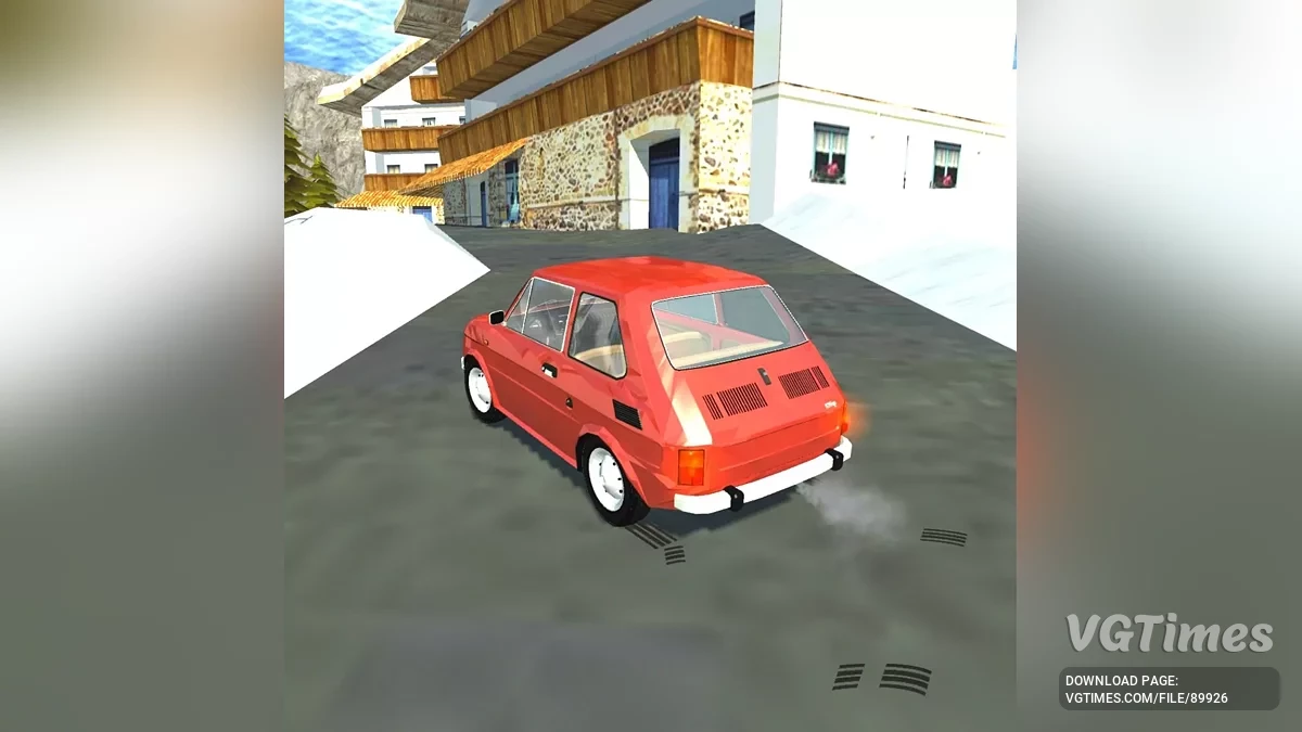 Simple Car Crash Physics Sim — Fiat 126p