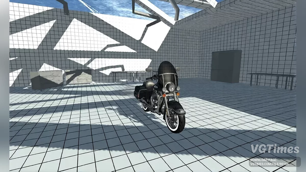 Simple Car Crash Physics Sim — Harley-Davidson Road King