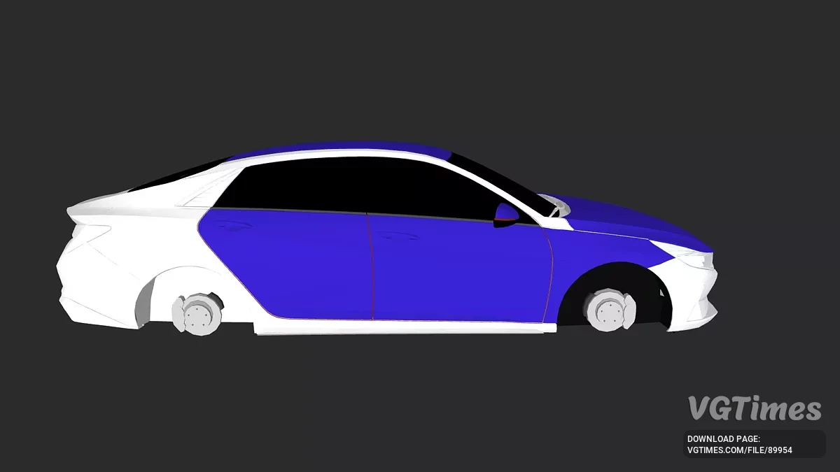 Simple Car Crash Physics Sim — Hyundai Elantra 2022