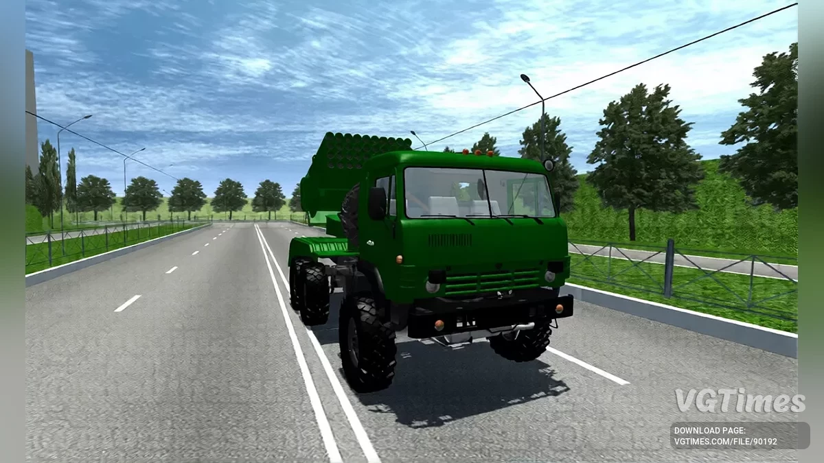 Simple Car Crash Physics Sim — Камаз 5350 2Б26 РСЗО