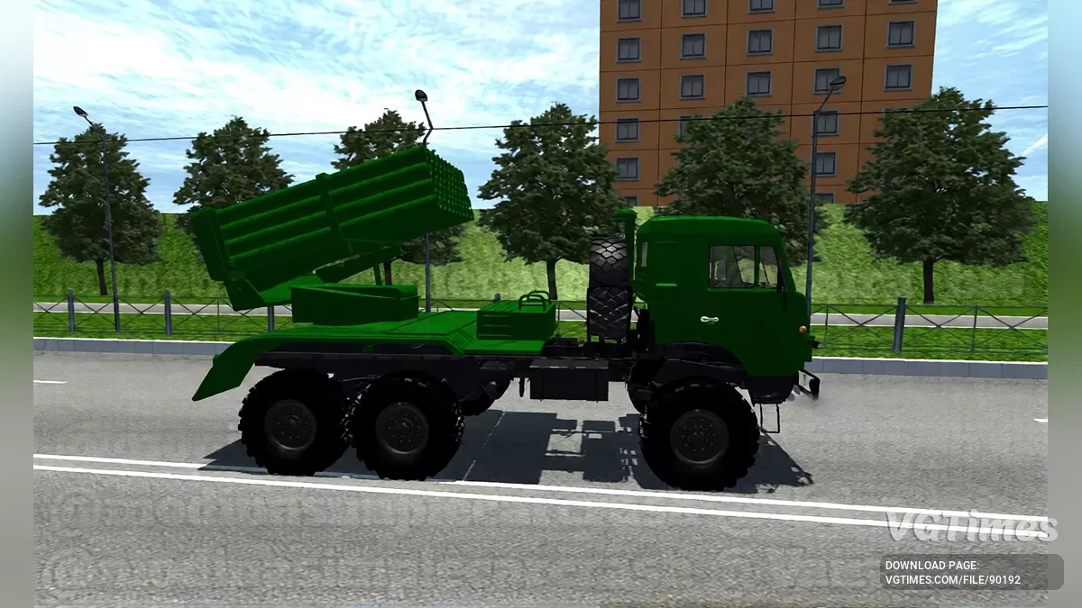 Simple Car Crash Physics Sim — Камаз 5350 2Б26 РСЗО