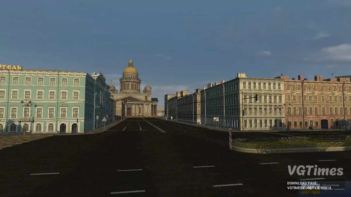 City Car Driving — Карта Санкт-Петербурга из CarX