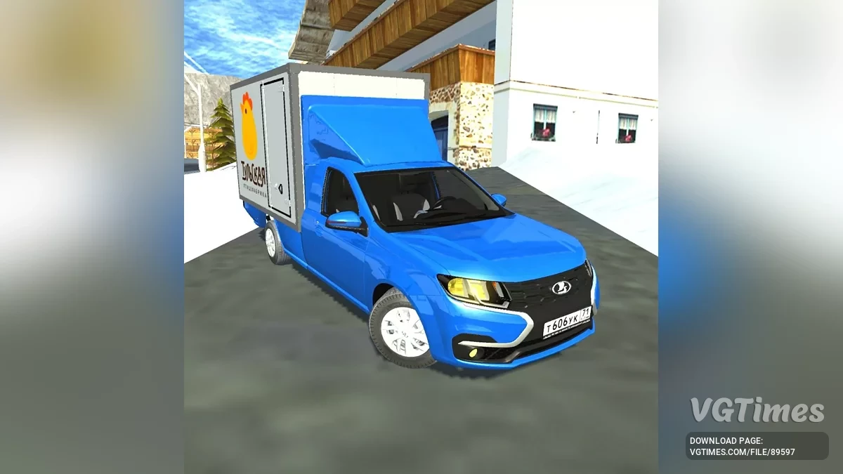 Simple Car Crash Physics Sim — Lada Largus грузовик