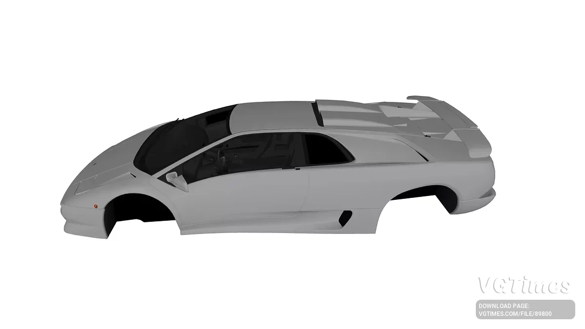 Simple Car Crash Physics Sim — Lamborghini Diablo SV