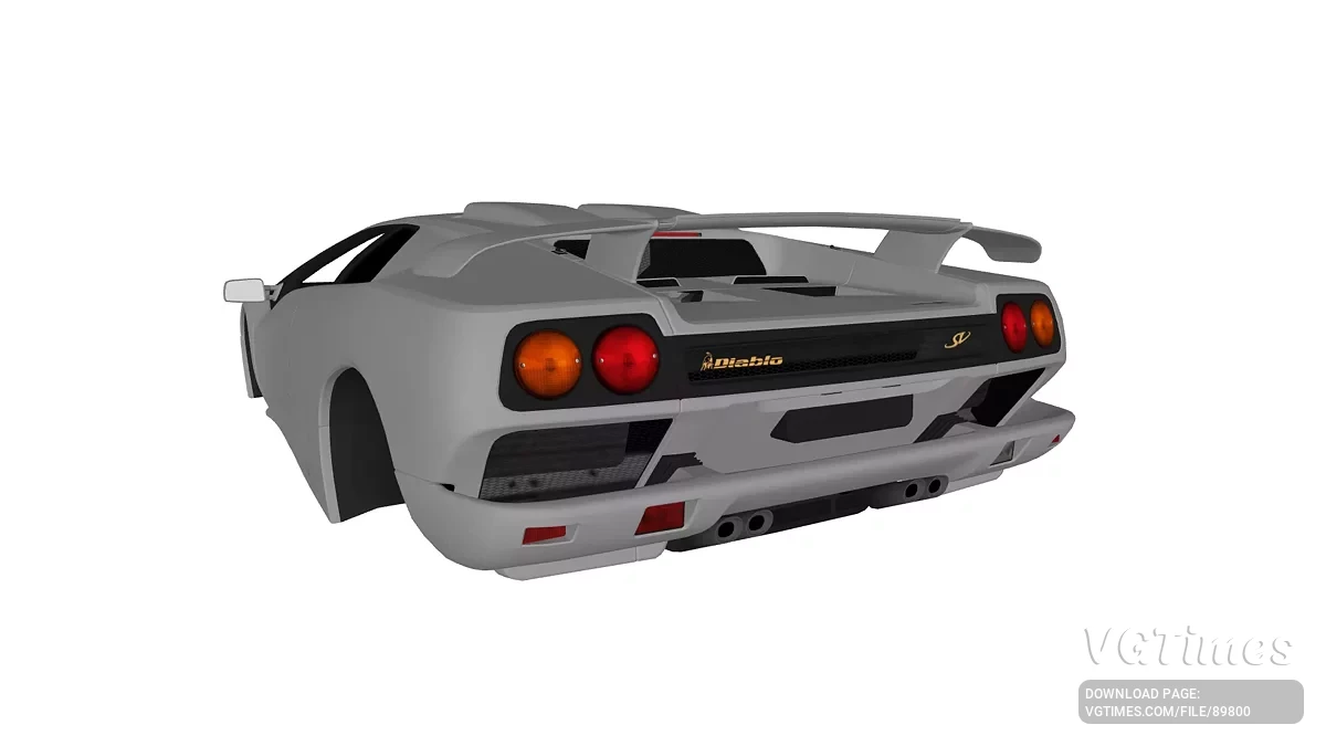 Simple Car Crash Physics Sim — Lamborghini Diablo SV