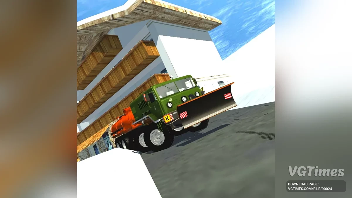 Simple Car Crash Physics Sim — Маз 535 снегоуборщик