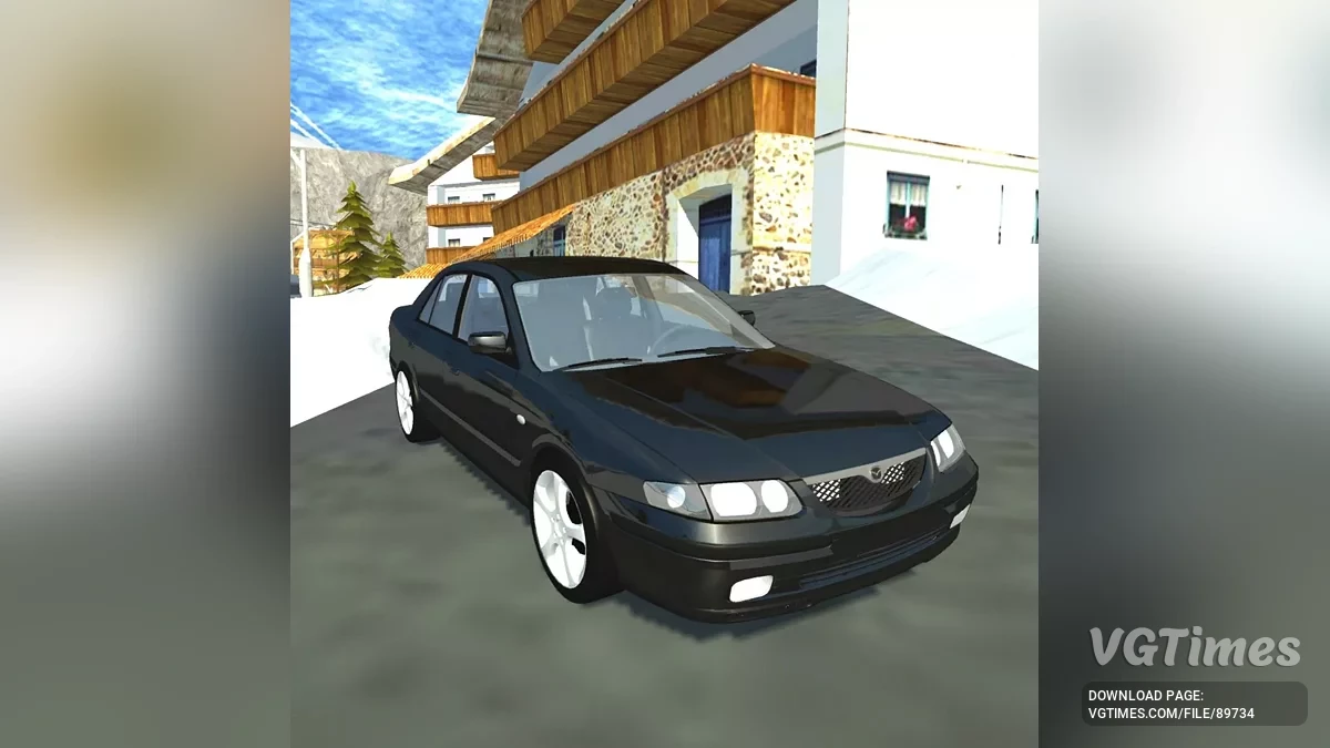 Simple Car Crash Physics Sim — Mazda 626 GF