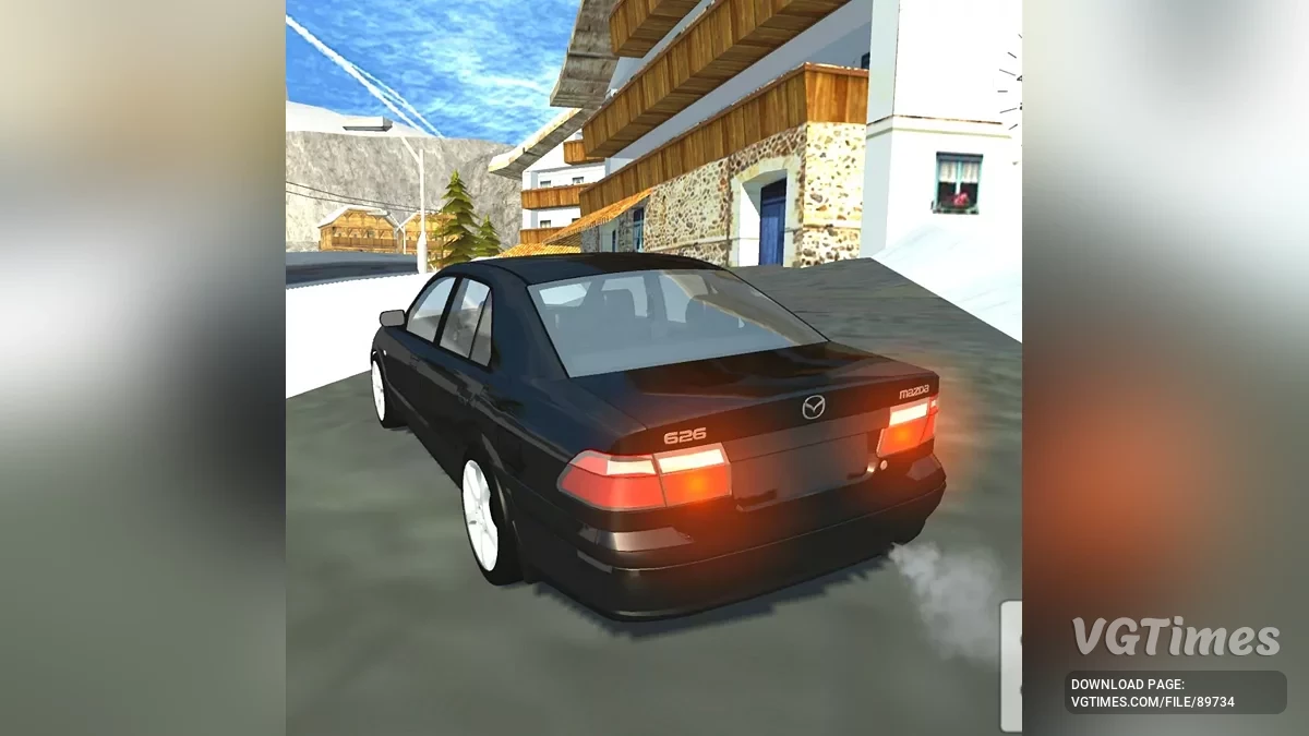 Simple Car Crash Physics Sim — Mazda 626 GF