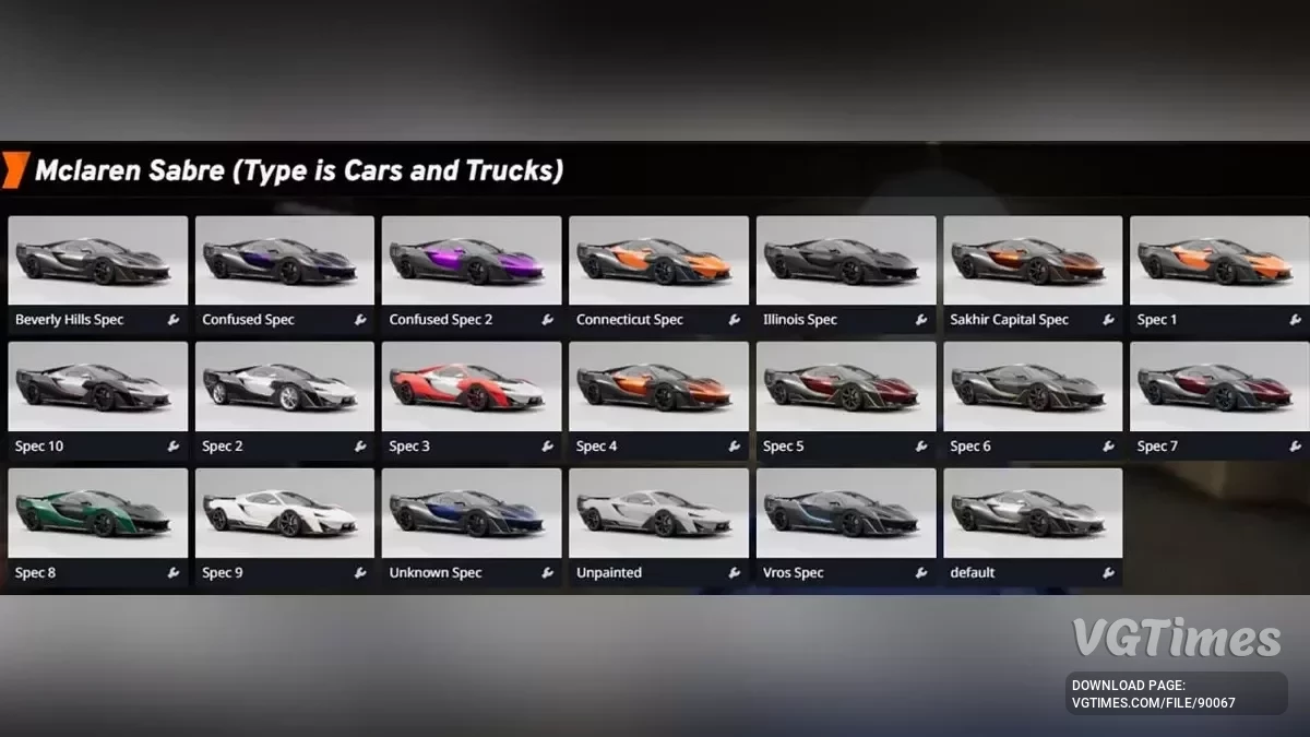 BeamNG.drive — McLaren Sabre (Confused) v1.1 (0.38.x)