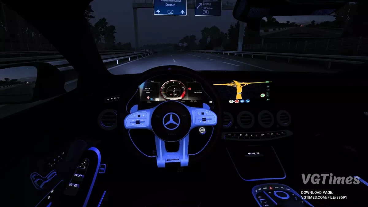 Euro Truck Simulator 2 — Mercedes AMG S63 Coupe Brabus 800 2019