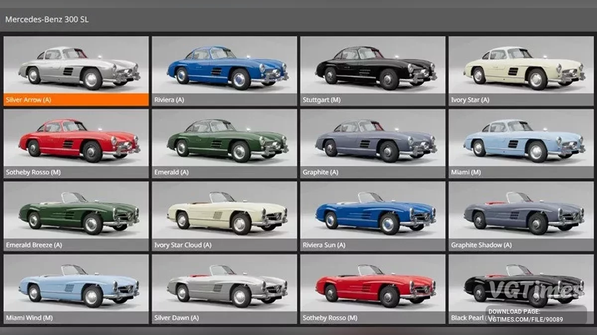 BeamNG.drive — Mercedes-Benz 300 SL (1969-1971) fixed (0.38.x)