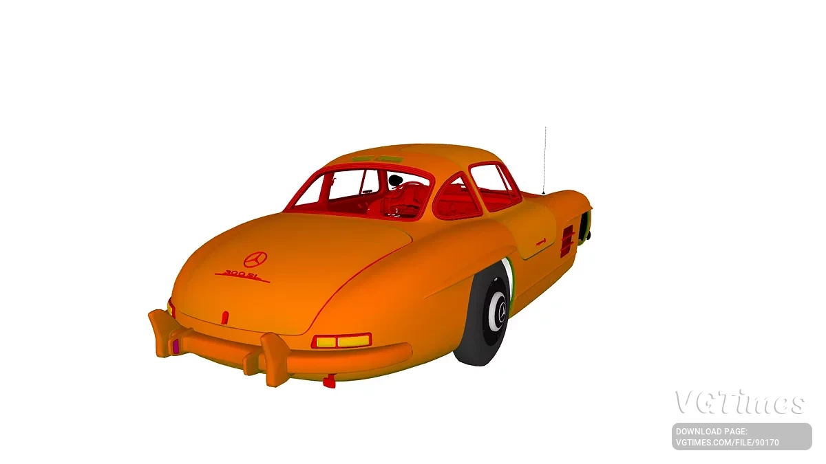 Simple Car Crash Physics Sim — Mercedes-Benz 300SL