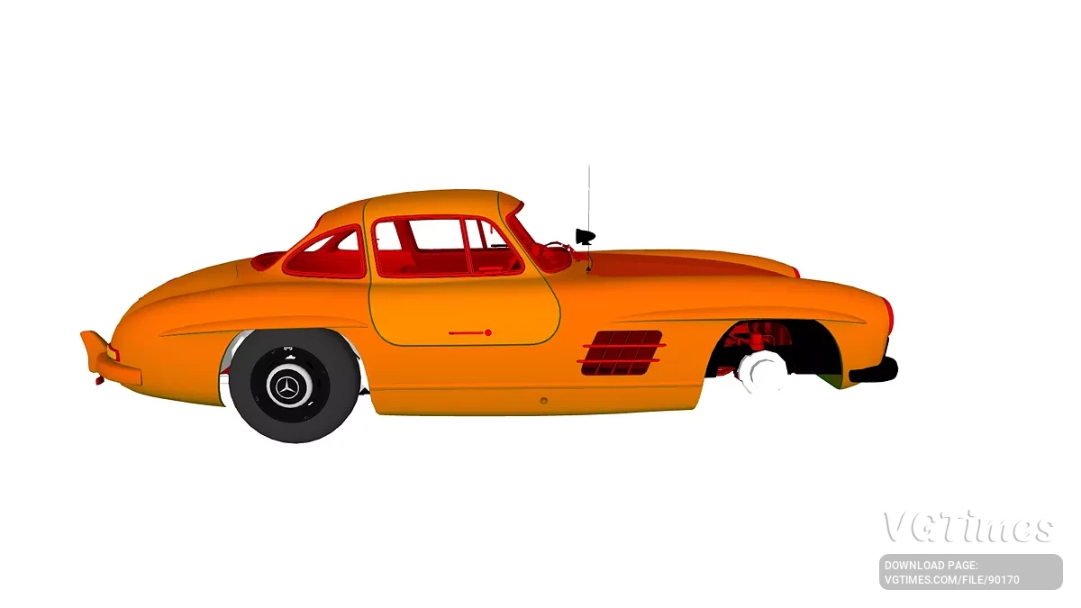 Simple Car Crash Physics Sim — Mercedes-Benz 300SL