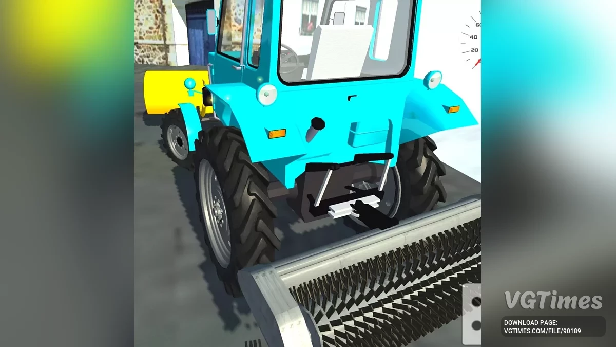 Simple Car Crash Physics Sim — МТЗ-80 снегоуборщик