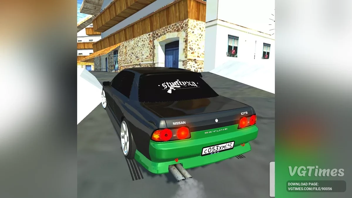 Simple Car Crash Physics Sim — Nissan skyline gts