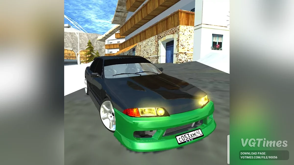 Simple Car Crash Physics Sim — Nissan skyline gts