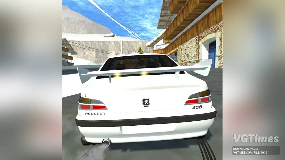 Simple Car Crash Physics Sim — Peugeot 406 такси на гусеницах