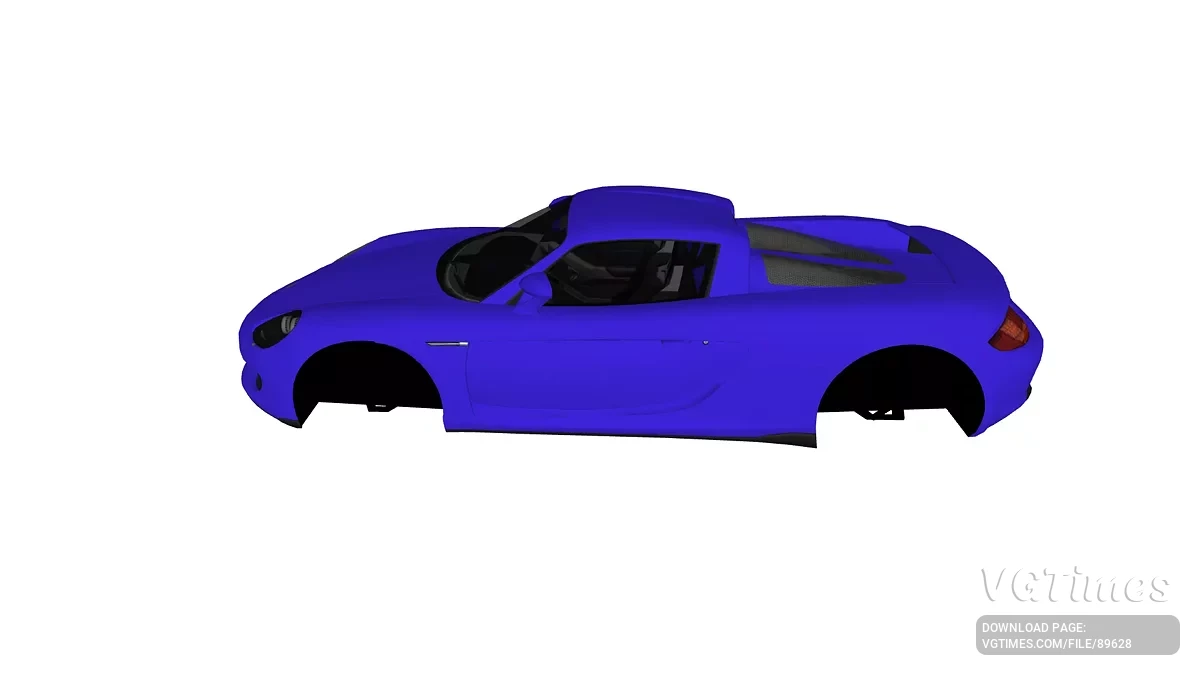 Simple Car Crash Physics Sim — Porsche Carrera GT