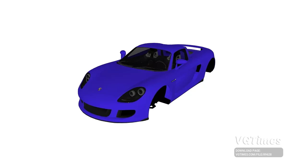 Simple Car Crash Physics Sim — Porsche Carrera GT