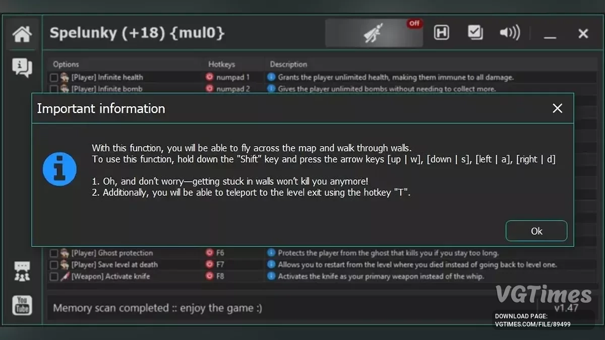Spelunky — Трейнер (+18)