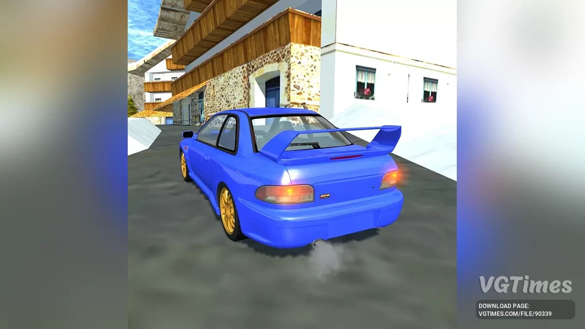Simple Car Crash Physics Sim — Subaru STI 22B