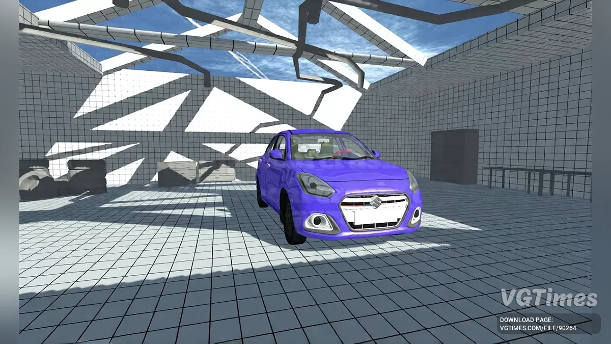 Simple Car Crash Physics Sim — Suzuki Dzire