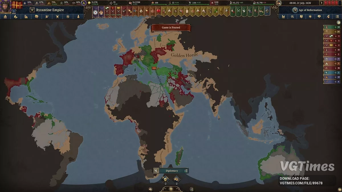 Europa Universalis 5 — Таблица для Cheat Engine [V10]