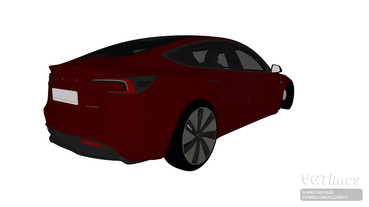 Simple Car Crash Physics Sim — Tesla Model 3 2024