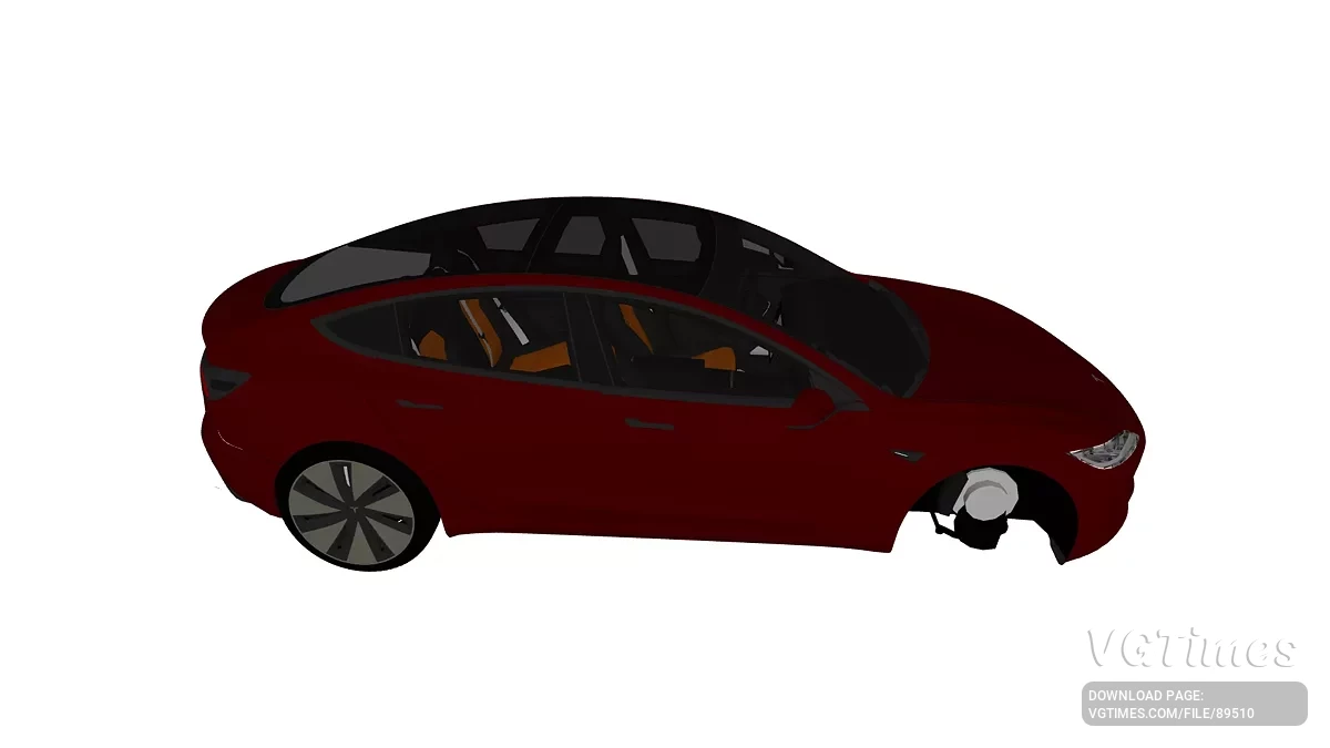 Simple Car Crash Physics Sim — Tesla Model 3 2024