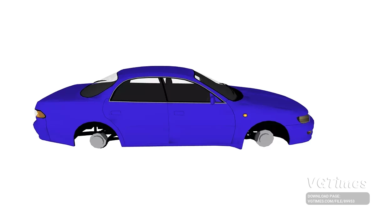 Simple Car Crash Physics Sim — Toyota Carina ED