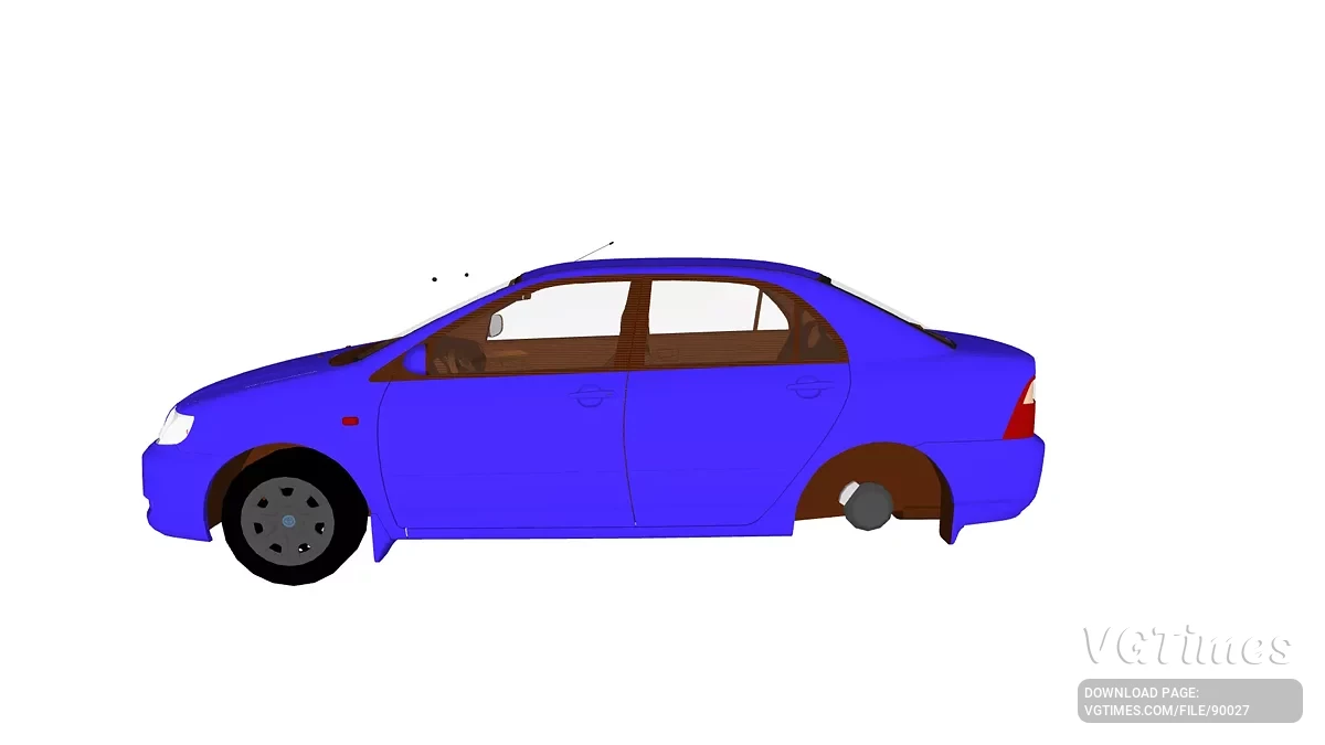 Simple Car Crash Physics Sim — Toyota Corolla 2007