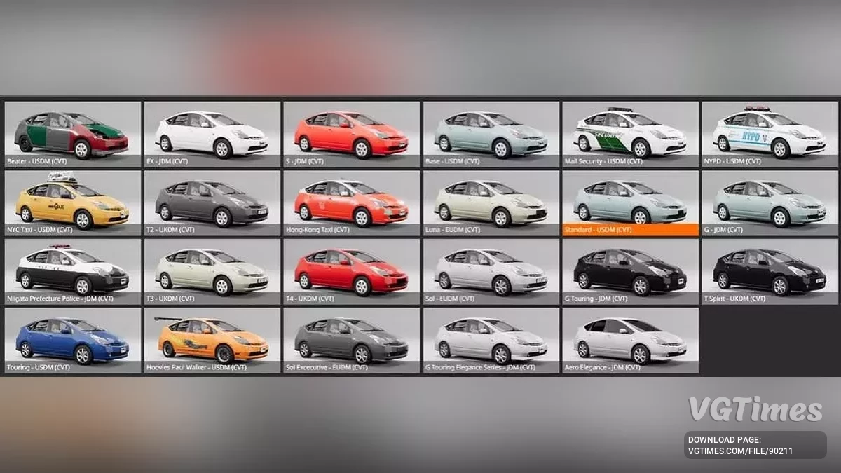 BeamNG.drive — Toyota Prius 2003-2009 (0.38.x)