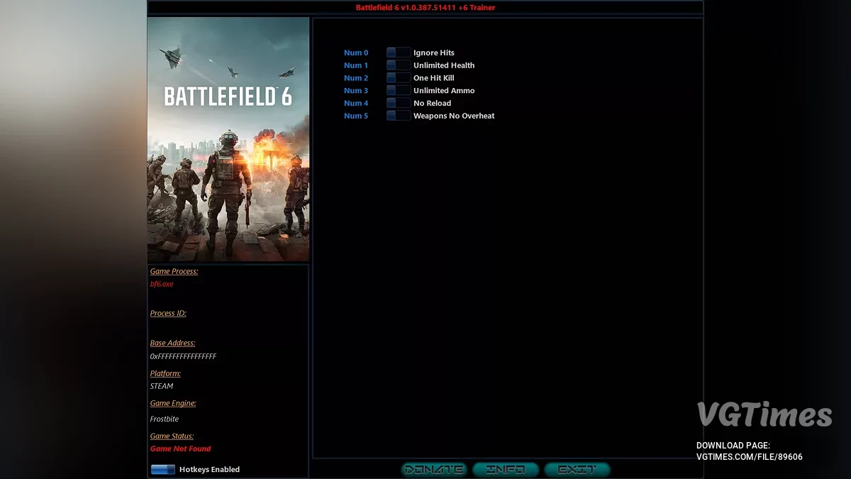 Battlefield 6 — Трейнер (+6) [1.0.387.51411]