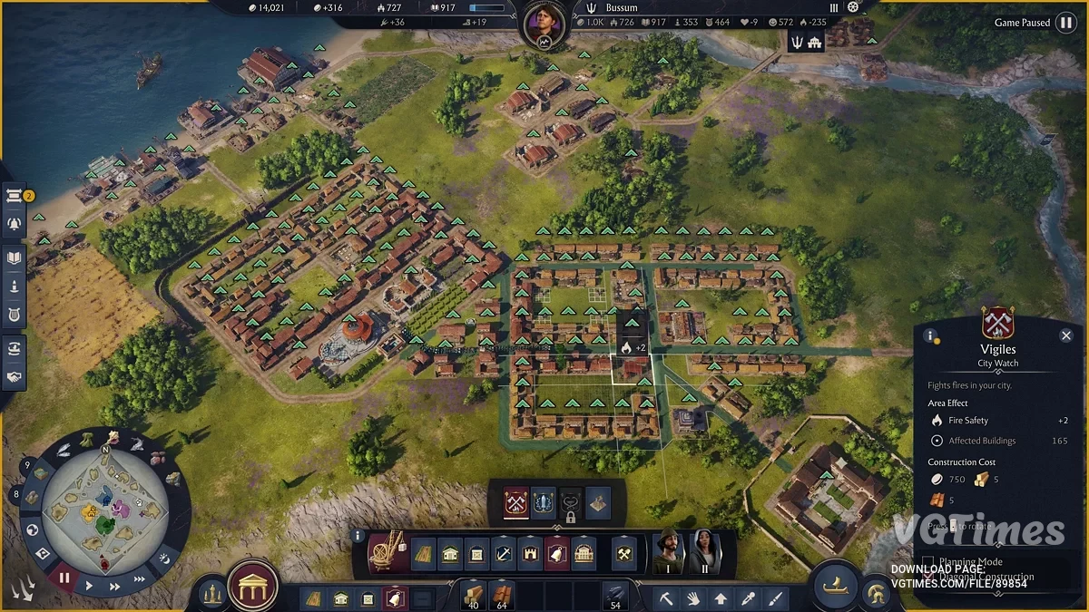 Anno 117: Pax Romana — Увеличение радиуса действия зданий городской охраны